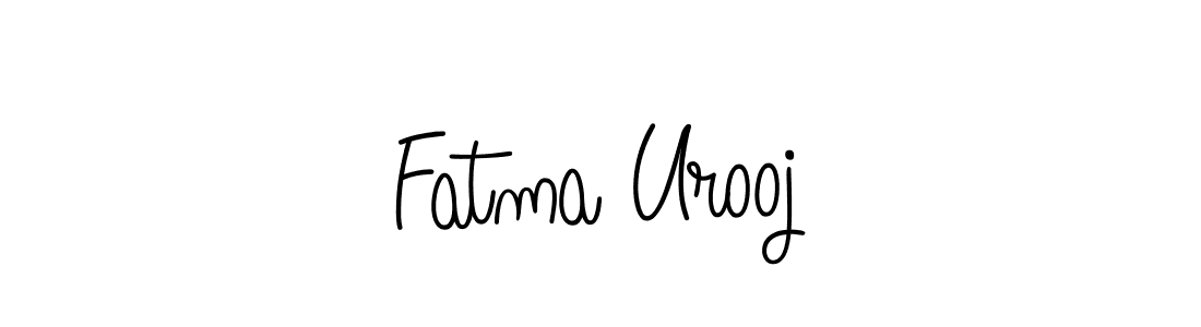 Make a beautiful signature design for name Fatma Urooj. With this signature (Angelique-Rose-font-FFP) style, you can create a handwritten signature for free. Fatma Urooj signature style 5 images and pictures png