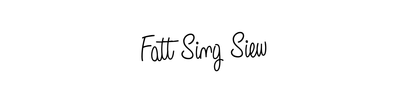 How to make Fatt Sing Siew signature? Angelique-Rose-font-FFP is a professional autograph style. Create handwritten signature for Fatt Sing Siew name. Fatt Sing Siew signature style 5 images and pictures png