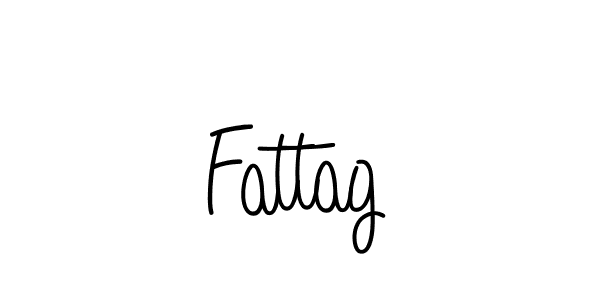 Make a beautiful signature design for name Fattag. With this signature (Angelique-Rose-font-FFP) style, you can create a handwritten signature for free. Fattag signature style 5 images and pictures png