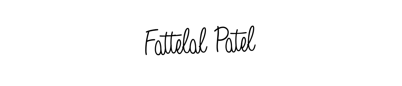 Use a signature maker to create a handwritten signature online. With this signature software, you can design (Angelique-Rose-font-FFP) your own signature for name Fattelal Patel. Fattelal Patel signature style 5 images and pictures png