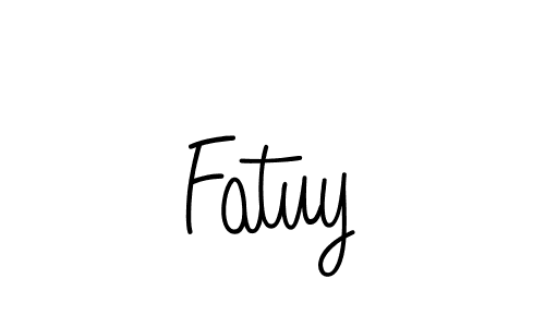 Create a beautiful signature design for name Fatuy. With this signature (Angelique-Rose-font-FFP) fonts, you can make a handwritten signature for free. Fatuy signature style 5 images and pictures png
