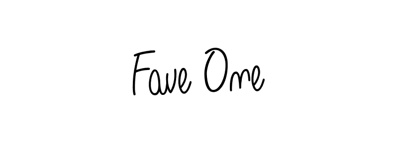 Fave One stylish signature style. Best Handwritten Sign (Angelique-Rose-font-FFP) for my name. Handwritten Signature Collection Ideas for my name Fave One. Fave One signature style 5 images and pictures png