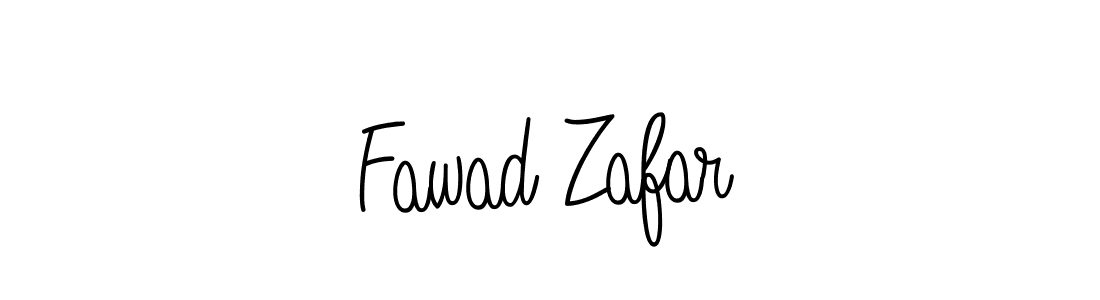 Create a beautiful signature design for name Fawad Zafar. With this signature (Angelique-Rose-font-FFP) fonts, you can make a handwritten signature for free. Fawad Zafar signature style 5 images and pictures png