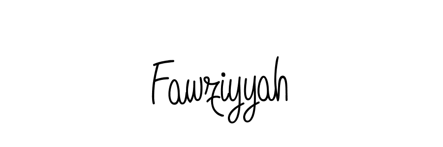 Create a beautiful signature design for name Fawziyyah. With this signature (Angelique-Rose-font-FFP) fonts, you can make a handwritten signature for free. Fawziyyah signature style 5 images and pictures png