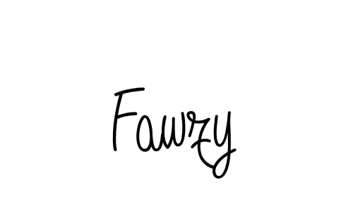 Make a beautiful signature design for name Fawzy. With this signature (Angelique-Rose-font-FFP) style, you can create a handwritten signature for free. Fawzy signature style 5 images and pictures png