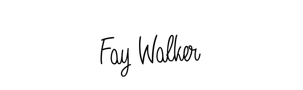 Fay Walker stylish signature style. Best Handwritten Sign (Angelique-Rose-font-FFP) for my name. Handwritten Signature Collection Ideas for my name Fay Walker. Fay Walker signature style 5 images and pictures png