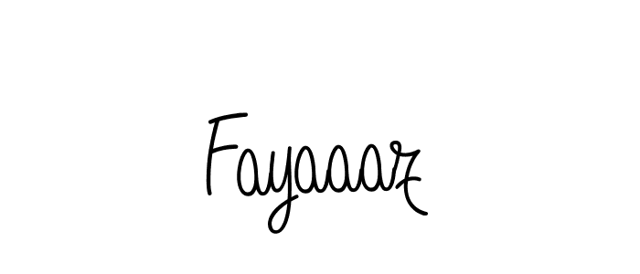 Create a beautiful signature design for name Fayaaaz. With this signature (Angelique-Rose-font-FFP) fonts, you can make a handwritten signature for free. Fayaaaz signature style 5 images and pictures png