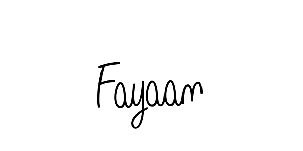 Fayaan stylish signature style. Best Handwritten Sign (Angelique-Rose-font-FFP) for my name. Handwritten Signature Collection Ideas for my name Fayaan. Fayaan signature style 5 images and pictures png