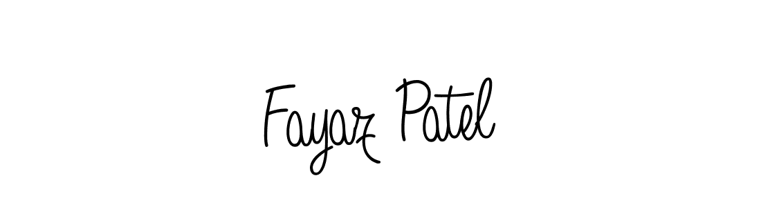 Use a signature maker to create a handwritten signature online. With this signature software, you can design (Angelique-Rose-font-FFP) your own signature for name Fayaz Patel. Fayaz Patel signature style 5 images and pictures png