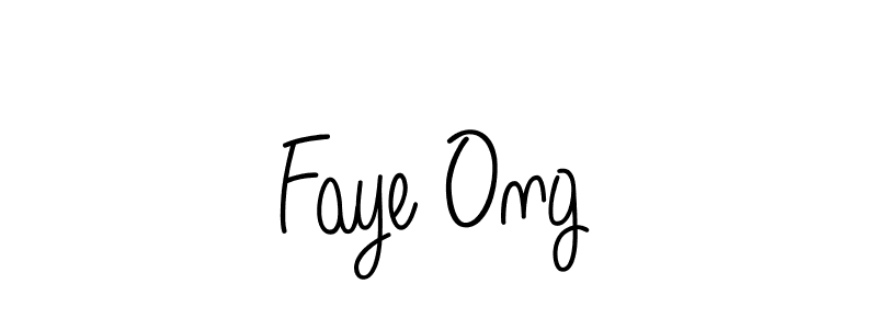 Faye Ong stylish signature style. Best Handwritten Sign (Angelique-Rose-font-FFP) for my name. Handwritten Signature Collection Ideas for my name Faye Ong. Faye Ong signature style 5 images and pictures png