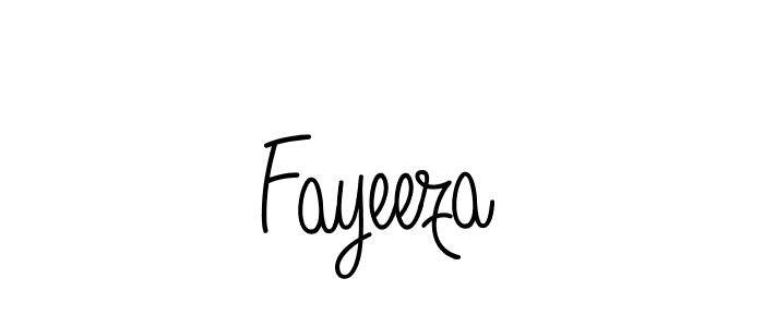 Fayeeza stylish signature style. Best Handwritten Sign (Angelique-Rose-font-FFP) for my name. Handwritten Signature Collection Ideas for my name Fayeeza. Fayeeza signature style 5 images and pictures png