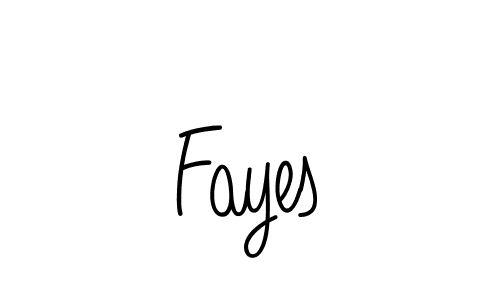 Design your own signature with our free online signature maker. With this signature software, you can create a handwritten (Angelique-Rose-font-FFP) signature for name Fayes. Fayes signature style 5 images and pictures png