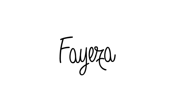 Design your own signature with our free online signature maker. With this signature software, you can create a handwritten (Angelique-Rose-font-FFP) signature for name Fayeza. Fayeza signature style 5 images and pictures png