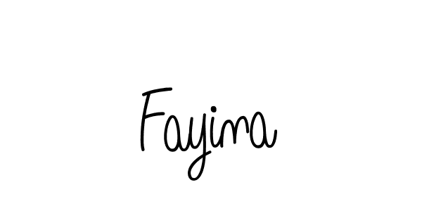 Make a beautiful signature design for name Fayina. With this signature (Angelique-Rose-font-FFP) style, you can create a handwritten signature for free. Fayina signature style 5 images and pictures png