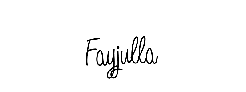 Make a beautiful signature design for name Fayjulla. With this signature (Angelique-Rose-font-FFP) style, you can create a handwritten signature for free. Fayjulla signature style 5 images and pictures png