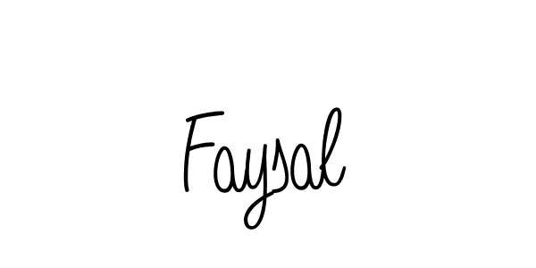 Design your own signature with our free online signature maker. With this signature software, you can create a handwritten (Angelique-Rose-font-FFP) signature for name Faysal. Faysal signature style 5 images and pictures png