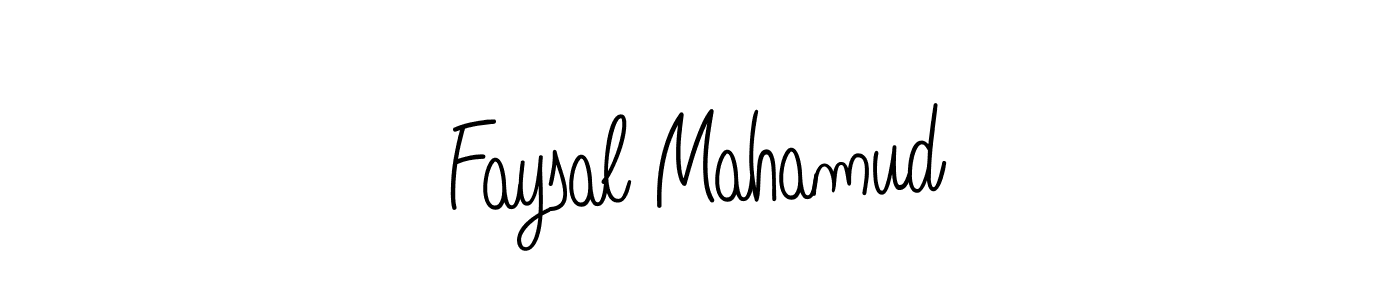 How to make Faysal Mahamud name signature. Use Angelique-Rose-font-FFP style for creating short signs online. This is the latest handwritten sign. Faysal Mahamud signature style 5 images and pictures png