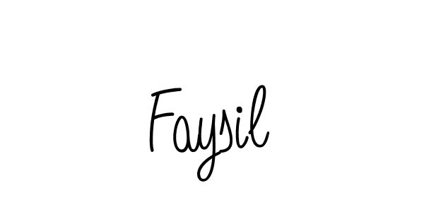 Use a signature maker to create a handwritten signature online. With this signature software, you can design (Angelique-Rose-font-FFP) your own signature for name Faysil. Faysil signature style 5 images and pictures png