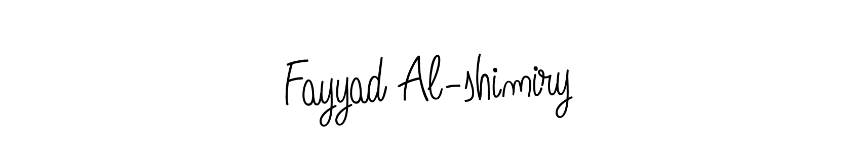 The best way (Angelique-Rose-font-FFP) to make a short signature is to pick only two or three words in your name. The name Fayyad Al-shimiry include a total of six letters. For converting this name. Fayyad Al-shimiry signature style 5 images and pictures png