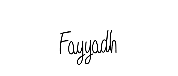 How to make Fayyadh name signature. Use Angelique-Rose-font-FFP style for creating short signs online. This is the latest handwritten sign. Fayyadh signature style 5 images and pictures png