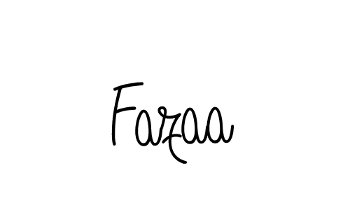 Design your own signature with our free online signature maker. With this signature software, you can create a handwritten (Angelique-Rose-font-FFP) signature for name Fazaa. Fazaa signature style 5 images and pictures png