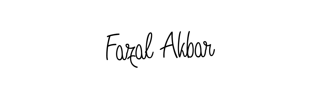 Make a beautiful signature design for name Fazal Akbar. With this signature (Angelique-Rose-font-FFP) style, you can create a handwritten signature for free. Fazal Akbar signature style 5 images and pictures png