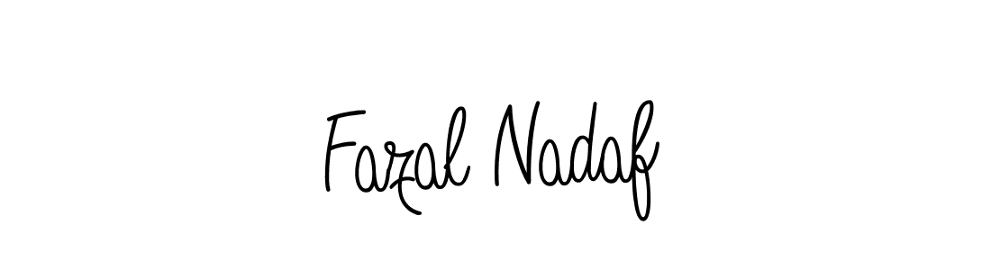 How to make Fazal Nadaf name signature. Use Angelique-Rose-font-FFP style for creating short signs online. This is the latest handwritten sign. Fazal Nadaf signature style 5 images and pictures png