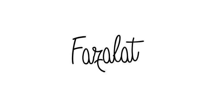 You should practise on your own different ways (Angelique-Rose-font-FFP) to write your name (Fazalat) in signature. don't let someone else do it for you. Fazalat signature style 5 images and pictures png