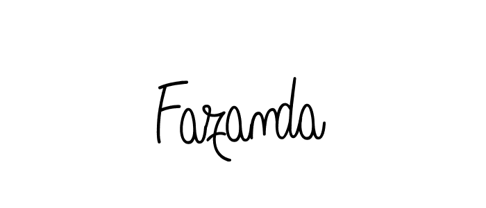 Use a signature maker to create a handwritten signature online. With this signature software, you can design (Angelique-Rose-font-FFP) your own signature for name Fazanda. Fazanda signature style 5 images and pictures png