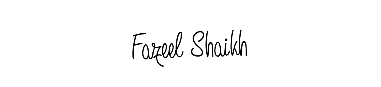 Angelique-Rose-font-FFP is a professional signature style that is perfect for those who want to add a touch of class to their signature. It is also a great choice for those who want to make their signature more unique. Get Fazeel Shaikh name to fancy signature for free. Fazeel Shaikh signature style 5 images and pictures png