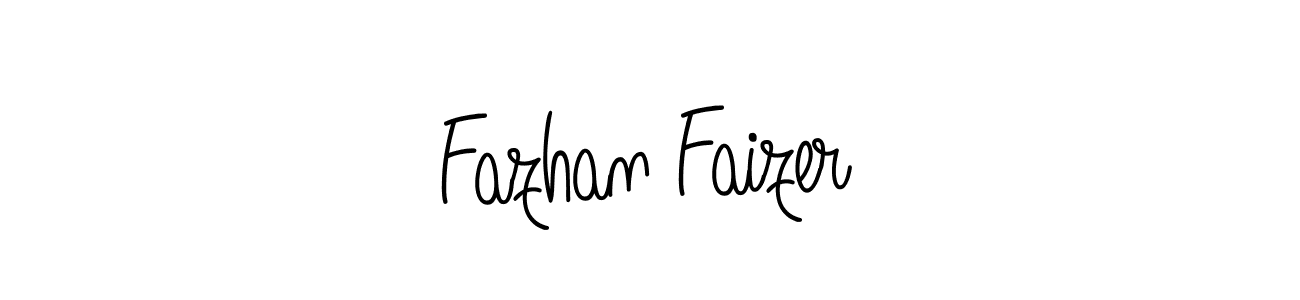 Fazhan Faizer stylish signature style. Best Handwritten Sign (Angelique-Rose-font-FFP) for my name. Handwritten Signature Collection Ideas for my name Fazhan Faizer. Fazhan Faizer signature style 5 images and pictures png