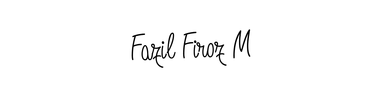 Best and Professional Signature Style for Fazil Firoz M. Angelique-Rose-font-FFP Best Signature Style Collection. Fazil Firoz M signature style 5 images and pictures png