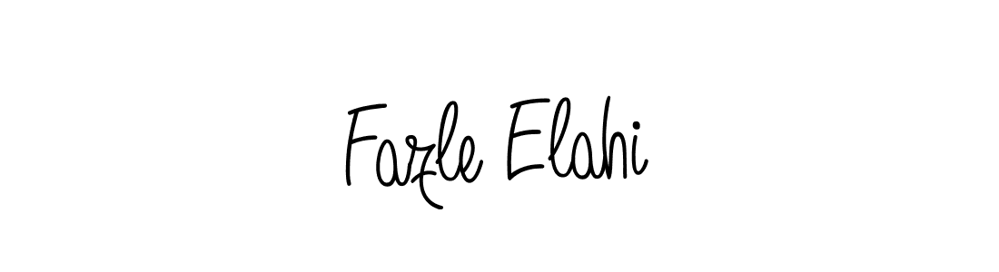 How to make Fazle Elahi name signature. Use Angelique-Rose-font-FFP style for creating short signs online. This is the latest handwritten sign. Fazle Elahi signature style 5 images and pictures png