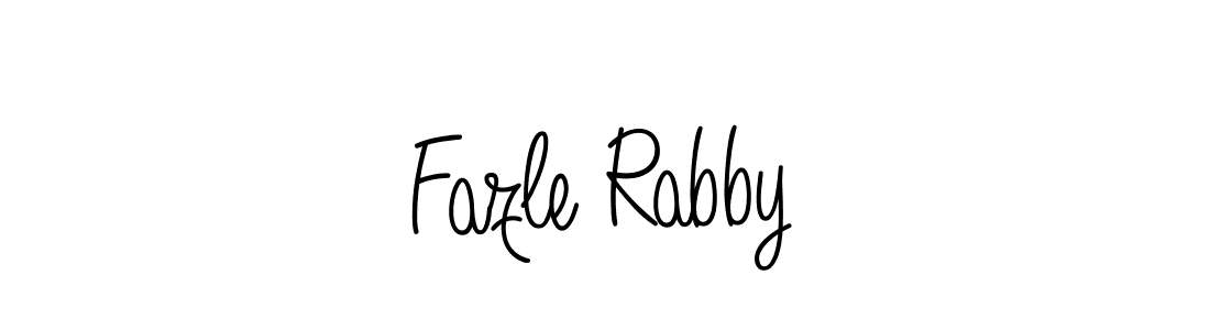 You should practise on your own different ways (Angelique-Rose-font-FFP) to write your name (Fazle Rabby) in signature. don't let someone else do it for you. Fazle Rabby signature style 5 images and pictures png