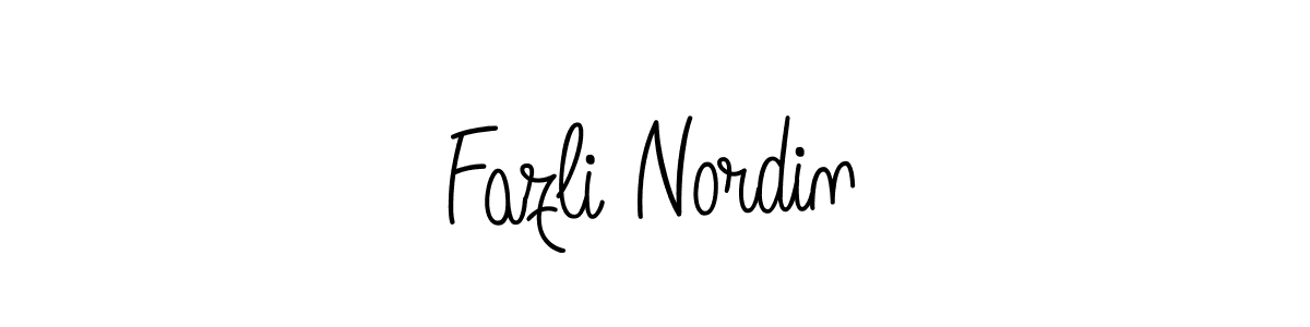 Make a beautiful signature design for name Fazli Nordin. Use this online signature maker to create a handwritten signature for free. Fazli Nordin signature style 5 images and pictures png