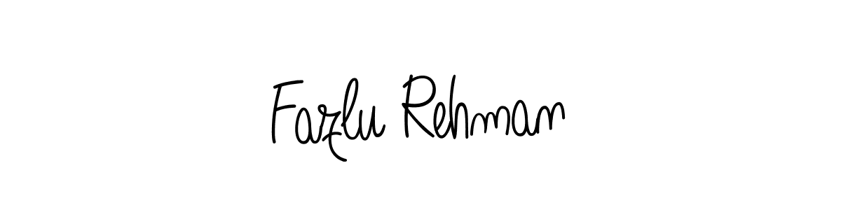 Use a signature maker to create a handwritten signature online. With this signature software, you can design (Angelique-Rose-font-FFP) your own signature for name Fazlu Rehman. Fazlu Rehman signature style 5 images and pictures png