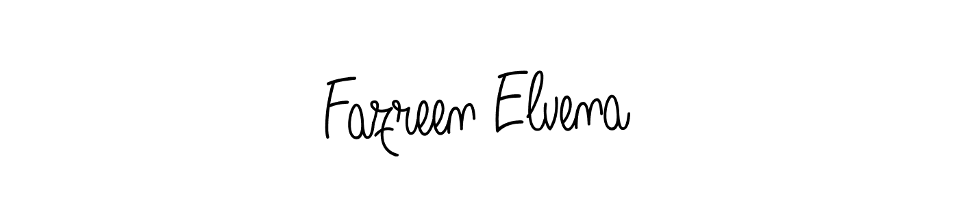 if you are searching for the best signature style for your name Fazreen Elvena. so please give up your signature search. here we have designed multiple signature styles  using Angelique-Rose-font-FFP. Fazreen Elvena signature style 5 images and pictures png