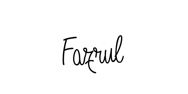 The best way (Angelique-Rose-font-FFP) to make a short signature is to pick only two or three words in your name. The name Fazrul include a total of six letters. For converting this name. Fazrul signature style 5 images and pictures png