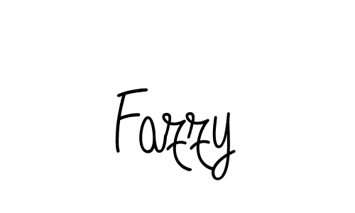 Make a beautiful signature design for name Fazzy. With this signature (Angelique-Rose-font-FFP) style, you can create a handwritten signature for free. Fazzy signature style 5 images and pictures png