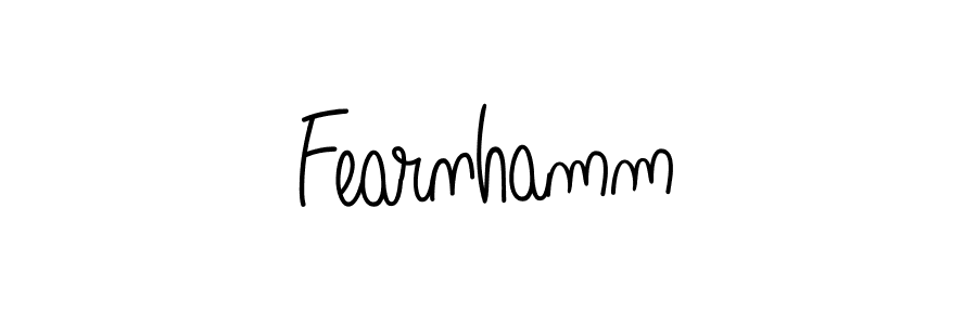 Fearnhamm stylish signature style. Best Handwritten Sign (Angelique-Rose-font-FFP) for my name. Handwritten Signature Collection Ideas for my name Fearnhamm. Fearnhamm signature style 5 images and pictures png