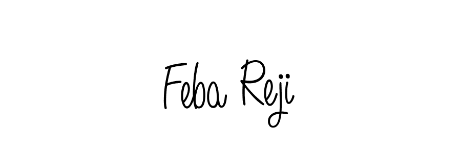 Once you've used our free online signature maker to create your best signature Angelique-Rose-font-FFP style, it's time to enjoy all of the benefits that Feba Reji name signing documents. Feba Reji signature style 5 images and pictures png
