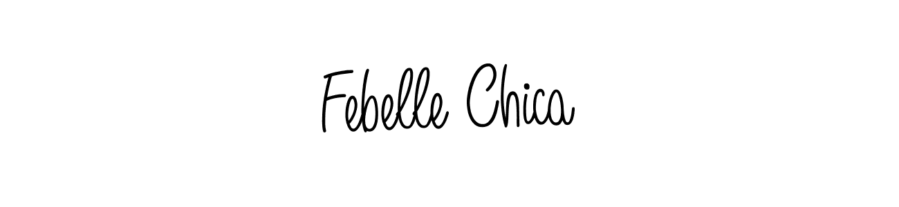 Angelique-Rose-font-FFP is a professional signature style that is perfect for those who want to add a touch of class to their signature. It is also a great choice for those who want to make their signature more unique. Get Febelle Chica name to fancy signature for free. Febelle Chica signature style 5 images and pictures png