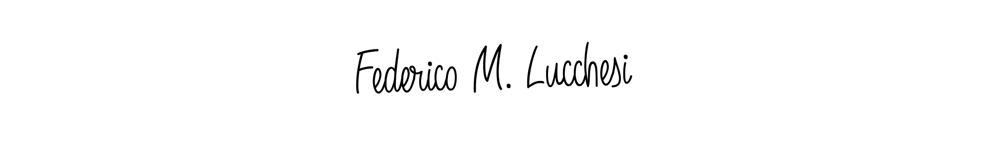 if you are searching for the best signature style for your name Federico M. Lucchesi. so please give up your signature search. here we have designed multiple signature styles  using Angelique-Rose-font-FFP. Federico M. Lucchesi signature style 5 images and pictures png