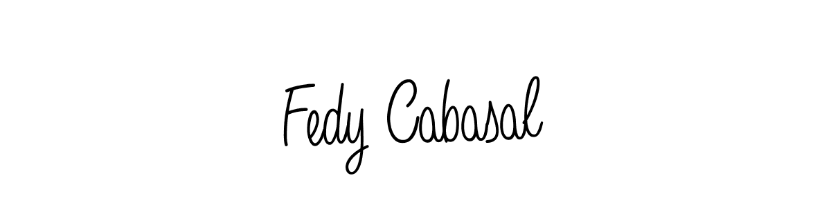 How to make Fedy Cabasal signature? Angelique-Rose-font-FFP is a professional autograph style. Create handwritten signature for Fedy Cabasal name. Fedy Cabasal signature style 5 images and pictures png