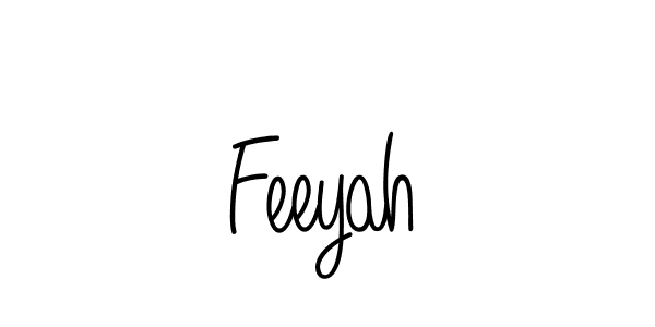 How to Draw Feeyah signature style? Angelique-Rose-font-FFP is a latest design signature styles for name Feeyah. Feeyah signature style 5 images and pictures png