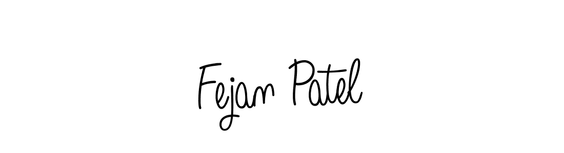 Design your own signature with our free online signature maker. With this signature software, you can create a handwritten (Angelique-Rose-font-FFP) signature for name Fejan Patel. Fejan Patel signature style 5 images and pictures png