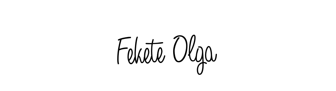 It looks lik you need a new signature style for name Fekete Olga. Design unique handwritten (Angelique-Rose-font-FFP) signature with our free signature maker in just a few clicks. Fekete Olga signature style 5 images and pictures png