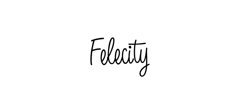 Felecity stylish signature style. Best Handwritten Sign (Angelique-Rose-font-FFP) for my name. Handwritten Signature Collection Ideas for my name Felecity. Felecity signature style 5 images and pictures png