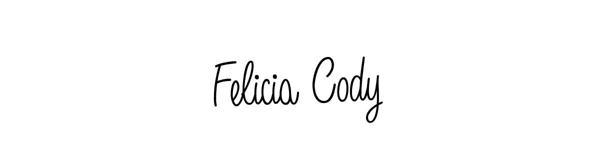 Check out images of Autograph of Felicia Cody name. Actor Felicia Cody Signature Style. Angelique-Rose-font-FFP is a professional sign style online. Felicia Cody signature style 5 images and pictures png