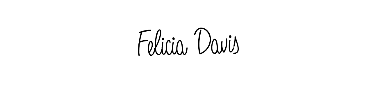 Design your own signature with our free online signature maker. With this signature software, you can create a handwritten (Angelique-Rose-font-FFP) signature for name Felicia Davis. Felicia Davis signature style 5 images and pictures png